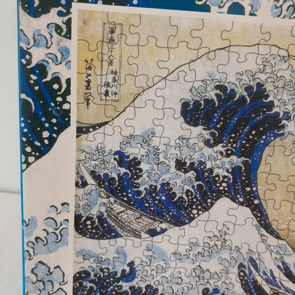 Katsushika Hokusai 1000 Piece Puzzle Kanagawa " the great wave off" Japanese - Picture 10 of 12